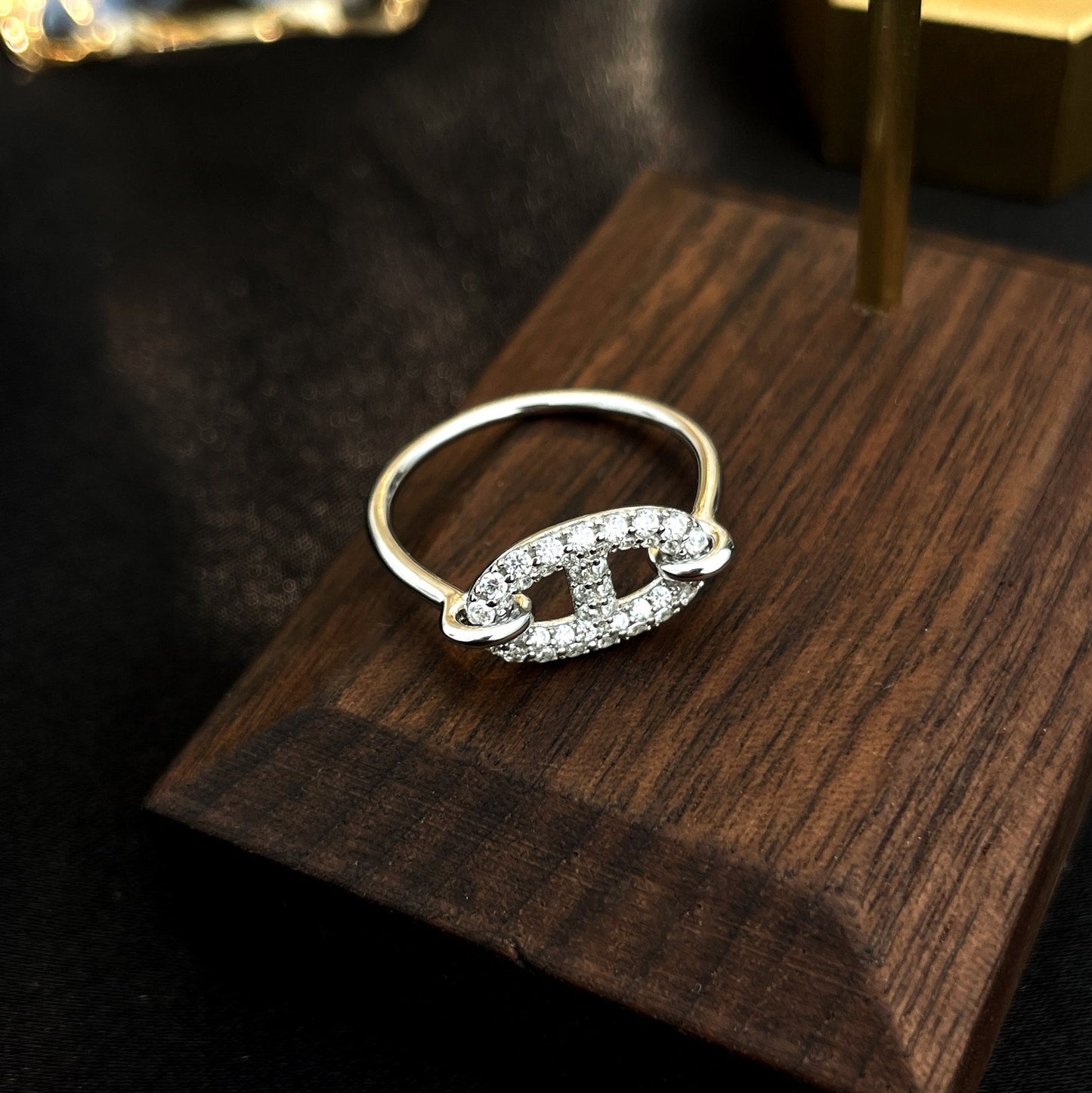 [Solara Jewelry]RONDE SMALL SILVER DIAMOND RING