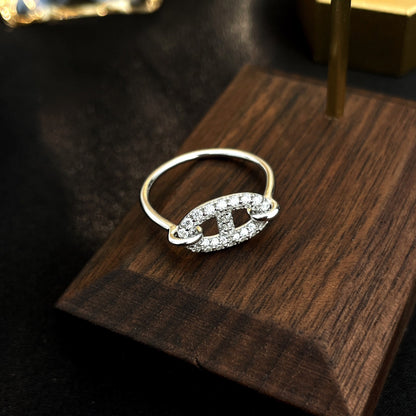 [Solara Jewelry]RONDE SMALL SILVER DIAMOND RING