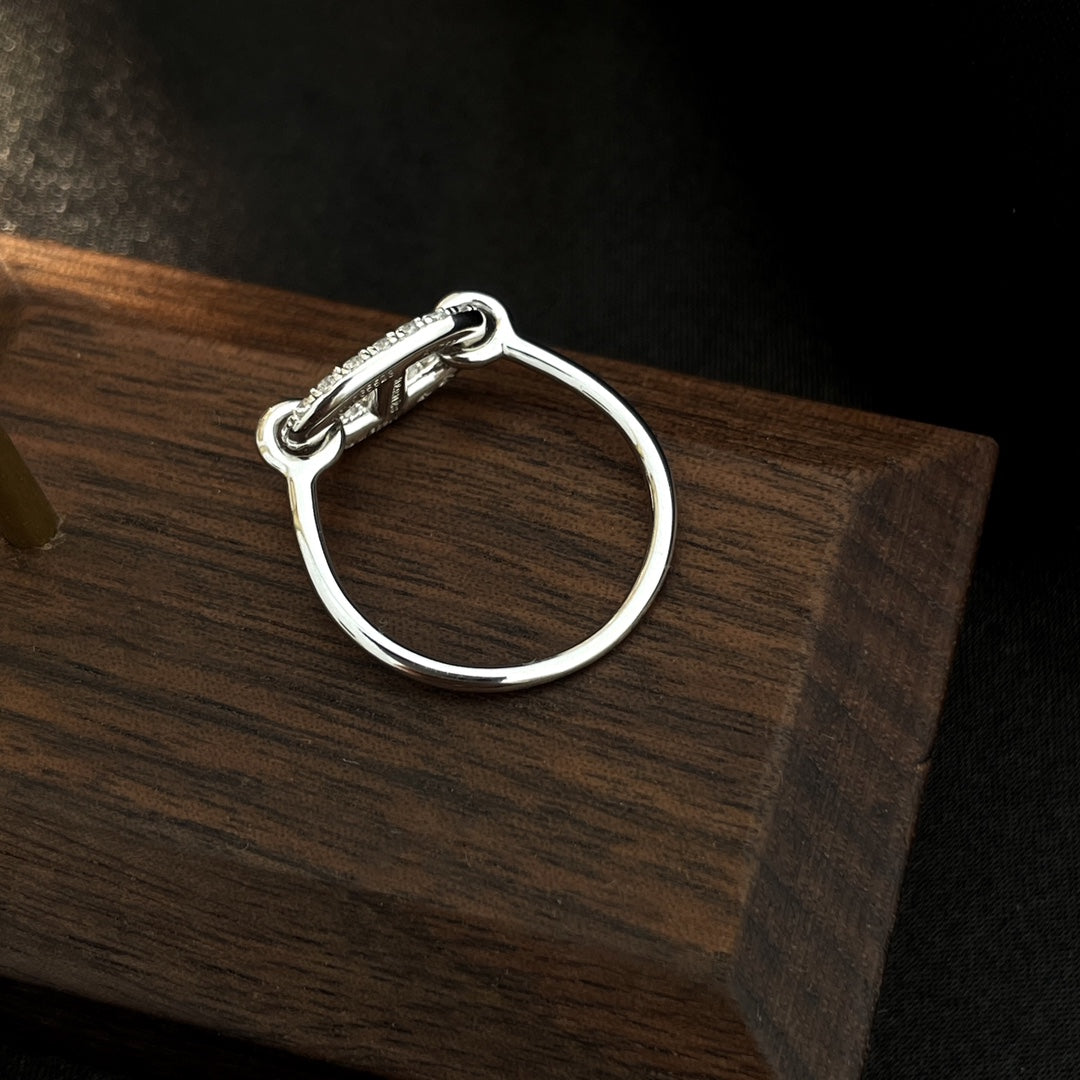 [Solara Jewelry]RONDE SMALL SILVER DIAMOND RING