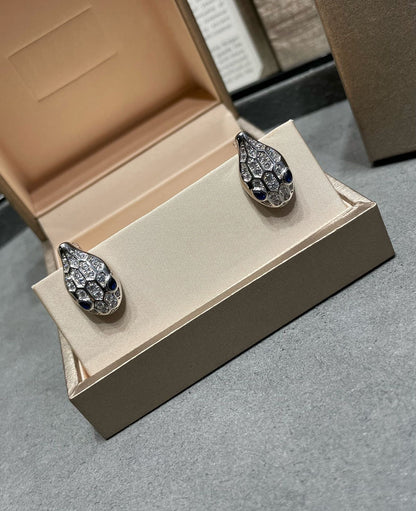 [Solara Jewelry]SERPENT DIAMOND STUD EARRINGS