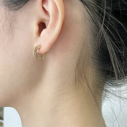 [Solara Jewelry]LOVE DIAMOND EARRINGS