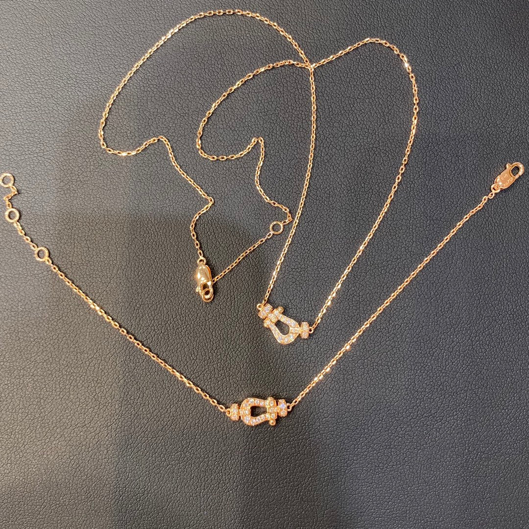 [Solara Jewelry]FORCE 10 DIAMOND PINK GOLD NECKLACE MINI MODEL
