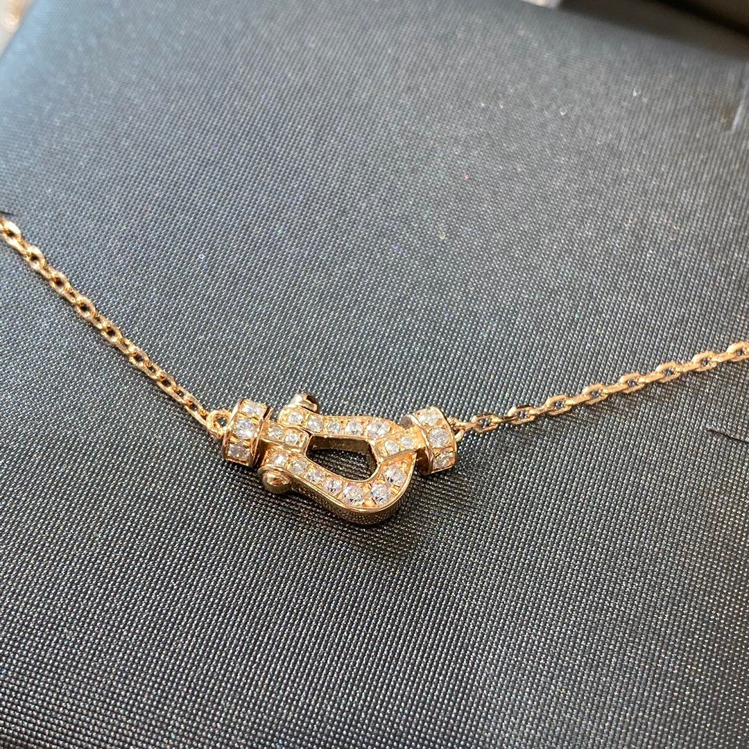 [Solara Jewelry]FORCE 10 DIAMOND PINK GOLD NECKLACE MINI MODEL