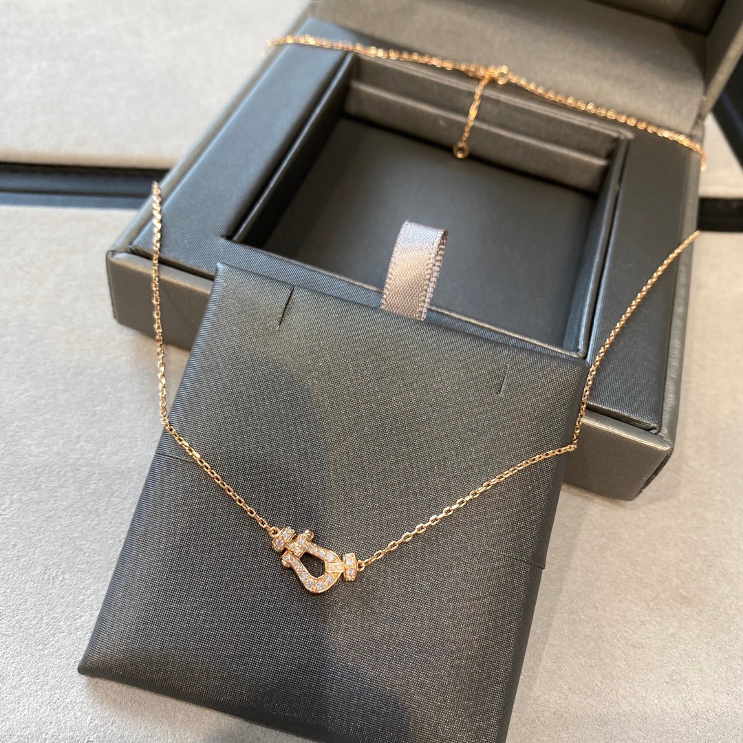 [Solara Jewelry]FORCE 10 DIAMOND PINK GOLD NECKLACE MINI MODEL