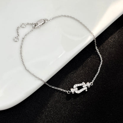 [Solara Jewelry]FORCE 10 FULL DIAMOND BUCKLE CHAIN LINK MINI MODEL