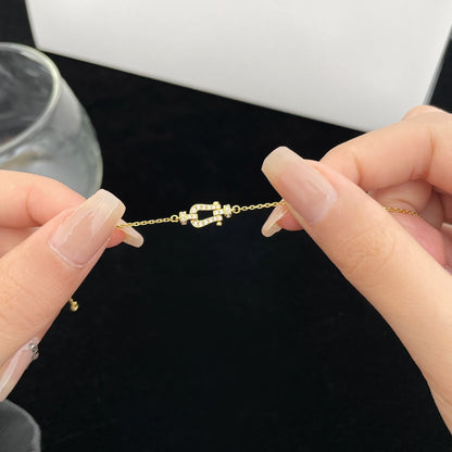 [Solara Jewelry]FORCE 10 FULL DIAMOND BUCKLE CHAIN LINK MINI MODEL