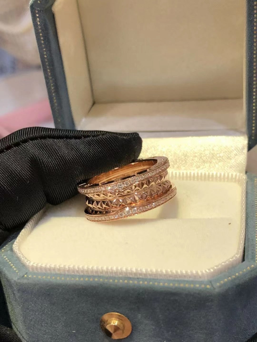[Solara Jewelry]ZERO 1 ROCK DIAMOND PINK GOLD
