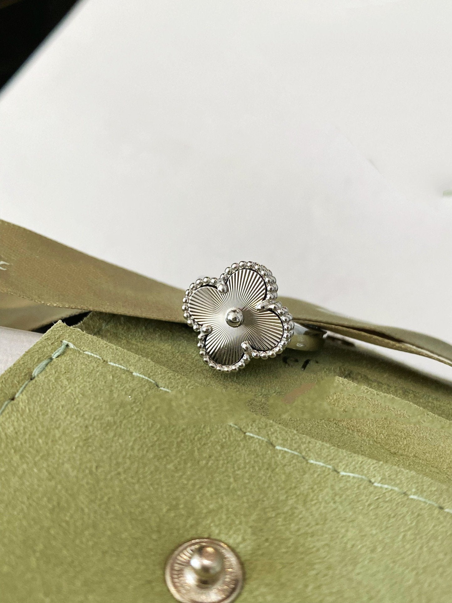 [Solara Jewelry]CLOVER SILVER RING