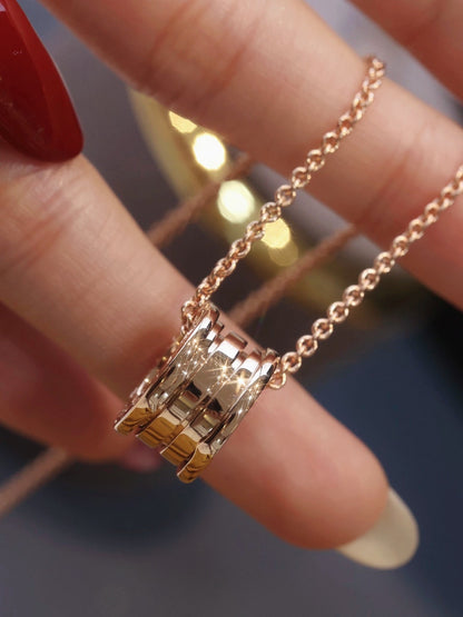 [Solara Jewelry]ZERO 1 PINK GOLD NECKLACE
