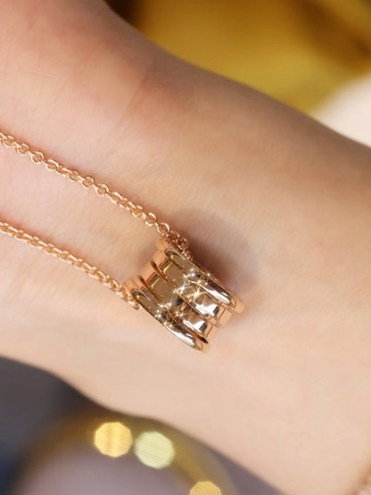 [Solara Jewelry]ZERO 1 PINK GOLD NECKLACE