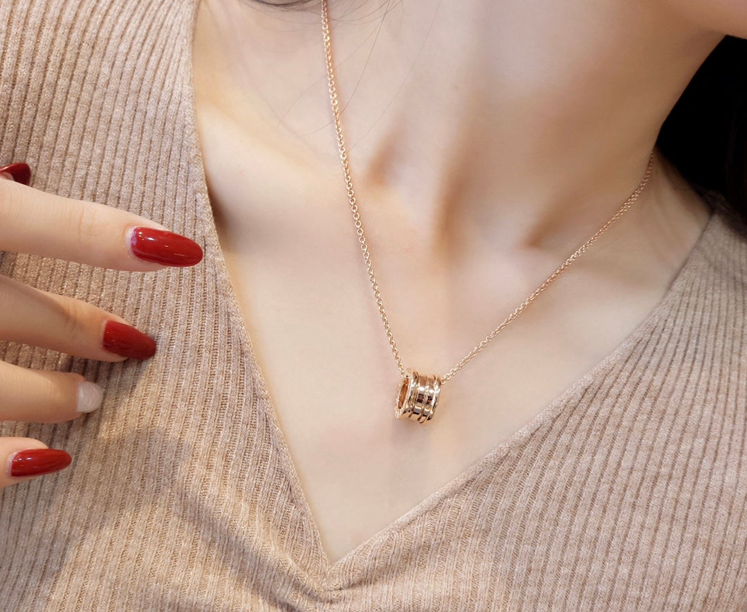 [Solara Jewelry]ZERO 1 PINK GOLD NECKLACE