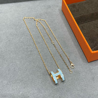 [Solara Jewelry]POP H SKY BLUE NECKLACE