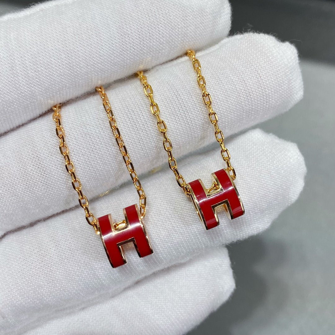 [Solara Jewelry]MINI POP H NECKLACE