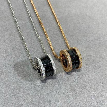 [Solara Jewelry]ZERO 1 DIAMOND CERAMIC NECKLACE