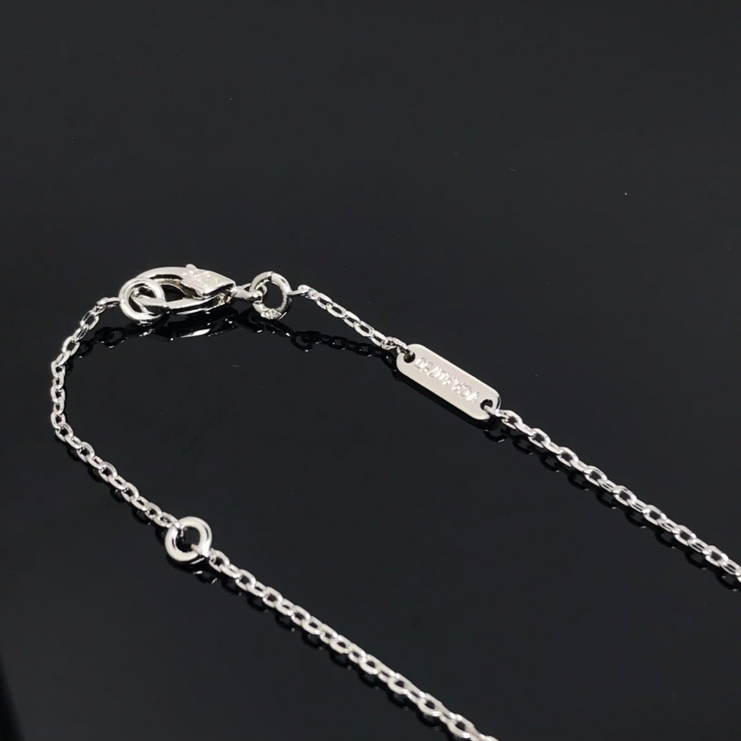 [Solara Jewelry]CLOVER PIETERSITE SILVER LONG NECKLACE