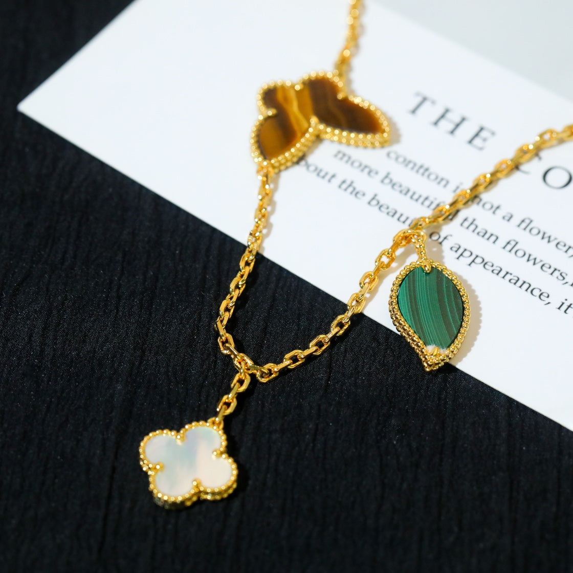[Solara Jewelry]LUCKY SPRING 5 MOTIF GOLD BRACELET