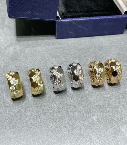 [Solara Jewelry]BEE LOVE DIAMOND HOOP EARRINGS
