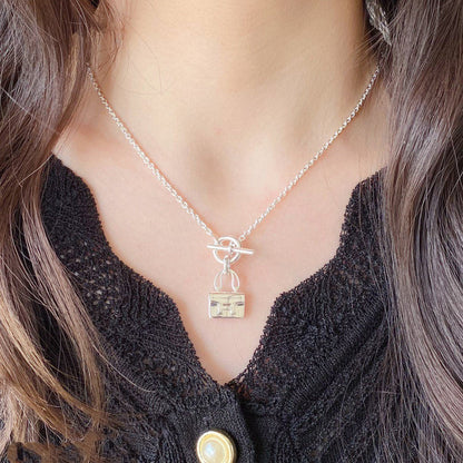 [Solara Jewelry]CONSTANCE PEDANT SILVER NECKLACE
