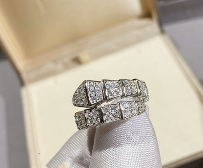 [Solara Jewelry]SERPENTI RING SILVER DIAMOND PAVED