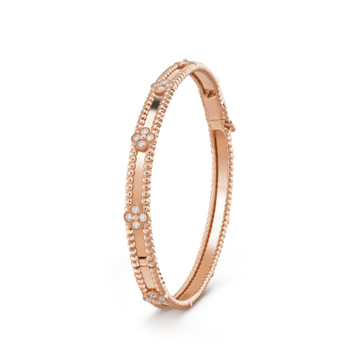 [Solara Jewelry]CLOVER BRACELET 4MM DIAMONDS