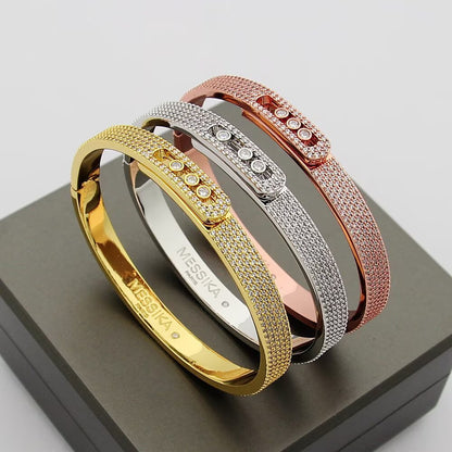 [Solara jewelry]Move Noa Full Pavé Diamond Bangle Bracelet