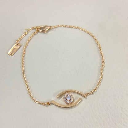 [Solara jewelry]Lucky Eye Pave-Set Diamond Bracelet