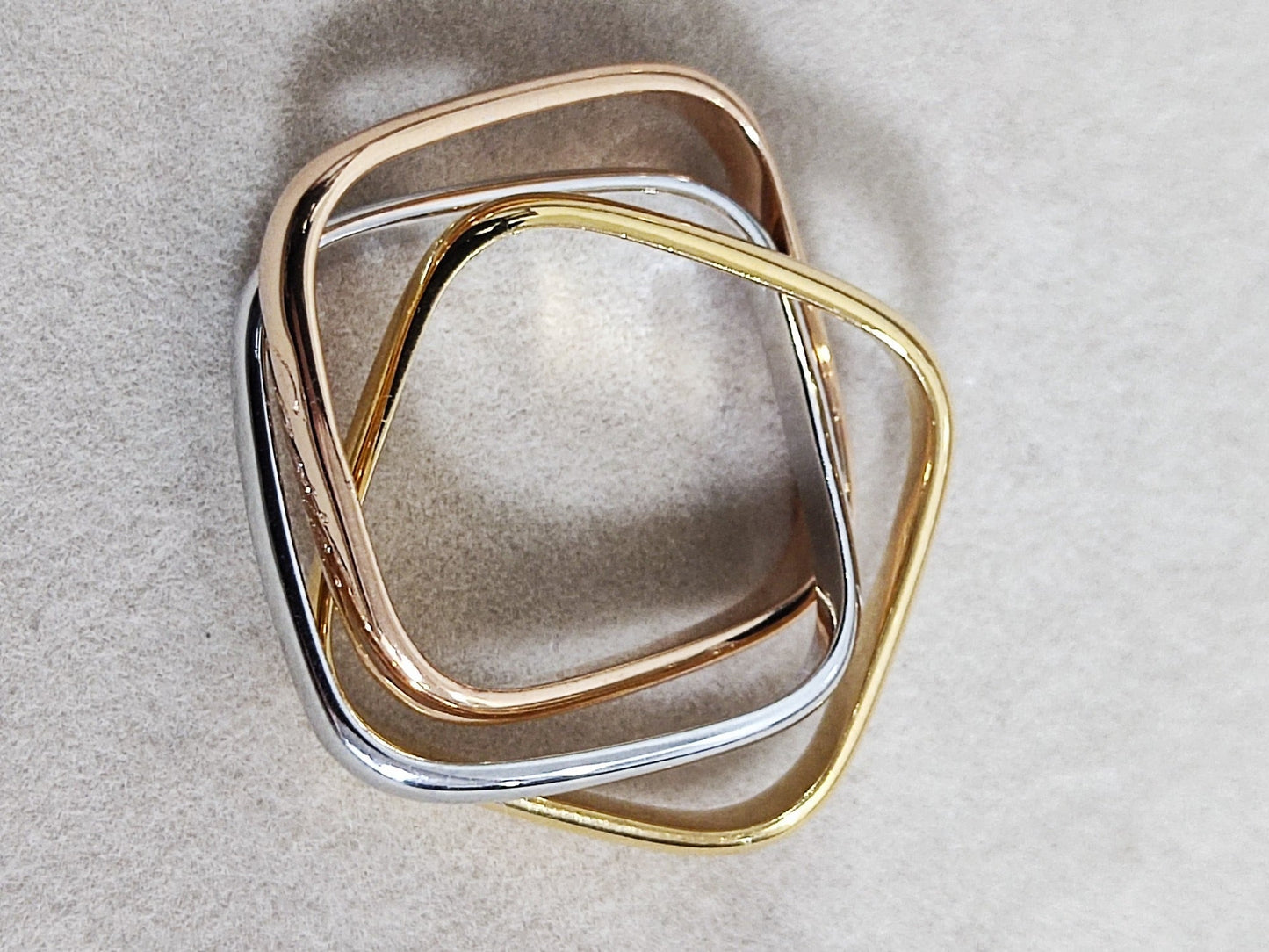 [Solara Jewelry]TRINITY RING GOLD PINK GOLD SILVER