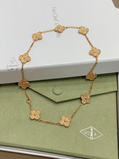 [Solara Jewelry]CLOVERS THE 10-MOTIFS NECKLACE