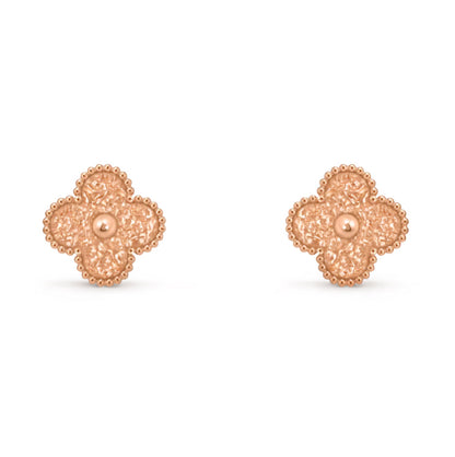 [Solara Jewelry]CLOVER MEDIUM 1 MOTIFS LAVA EARRINGS