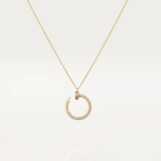 [Solara Jewelry]JUSTE NECKLACE GOLD DIAMONDS