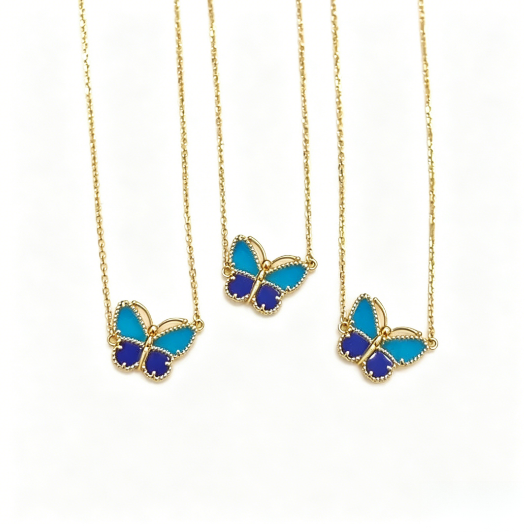 [Solara jewelry] 2026 NEW LUCKY BUTTERFLY 1 MOTIFS NECKLACE