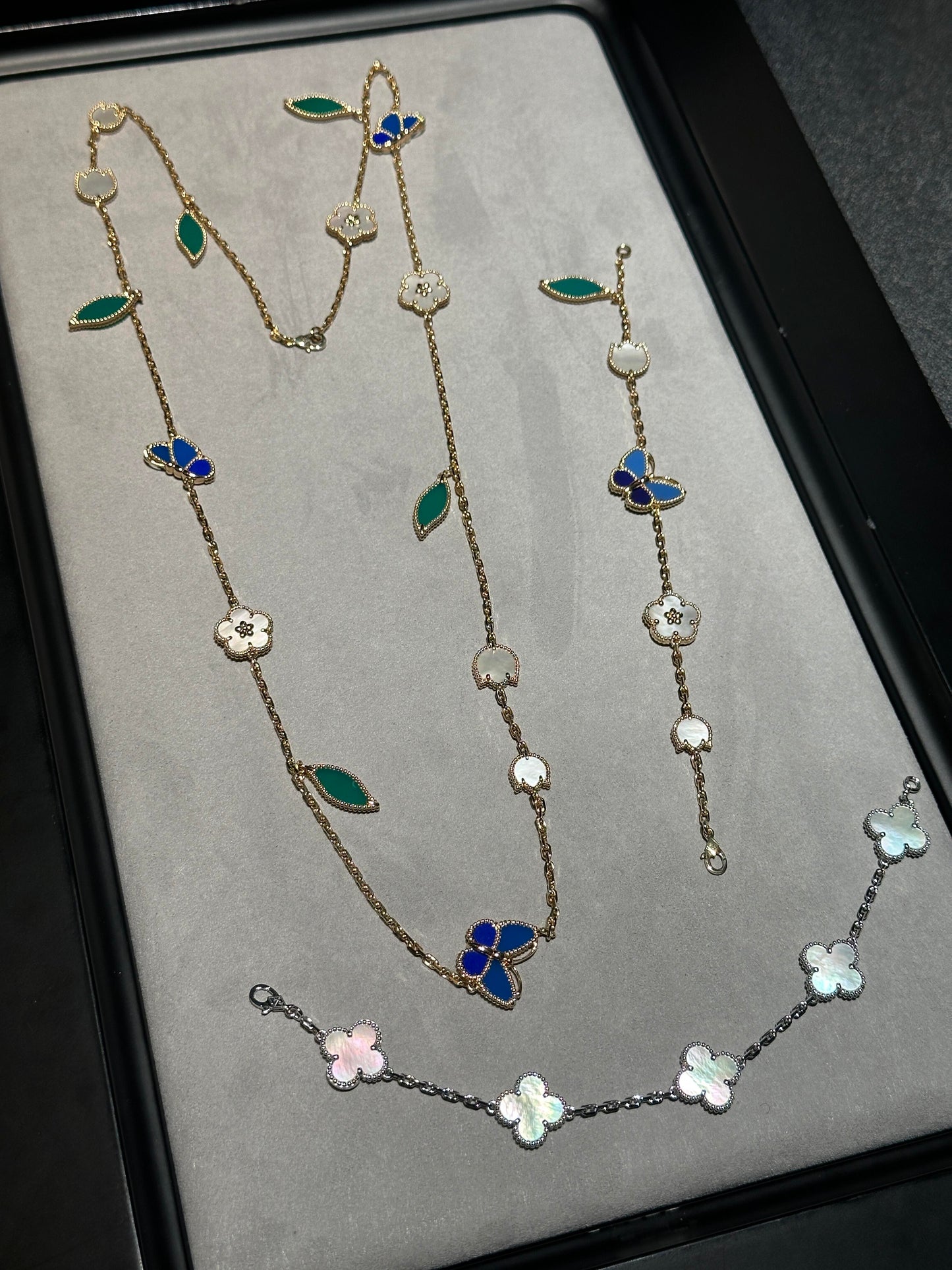 [Solara Jewelry] 26 NEW CLOVER 15 MOTIFS LUCKY NECKLACE