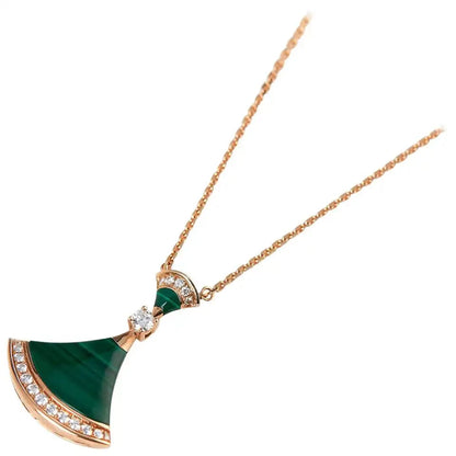 [Solara Jewelry]DREAM NECKLACE MALACHITE DIAMOND