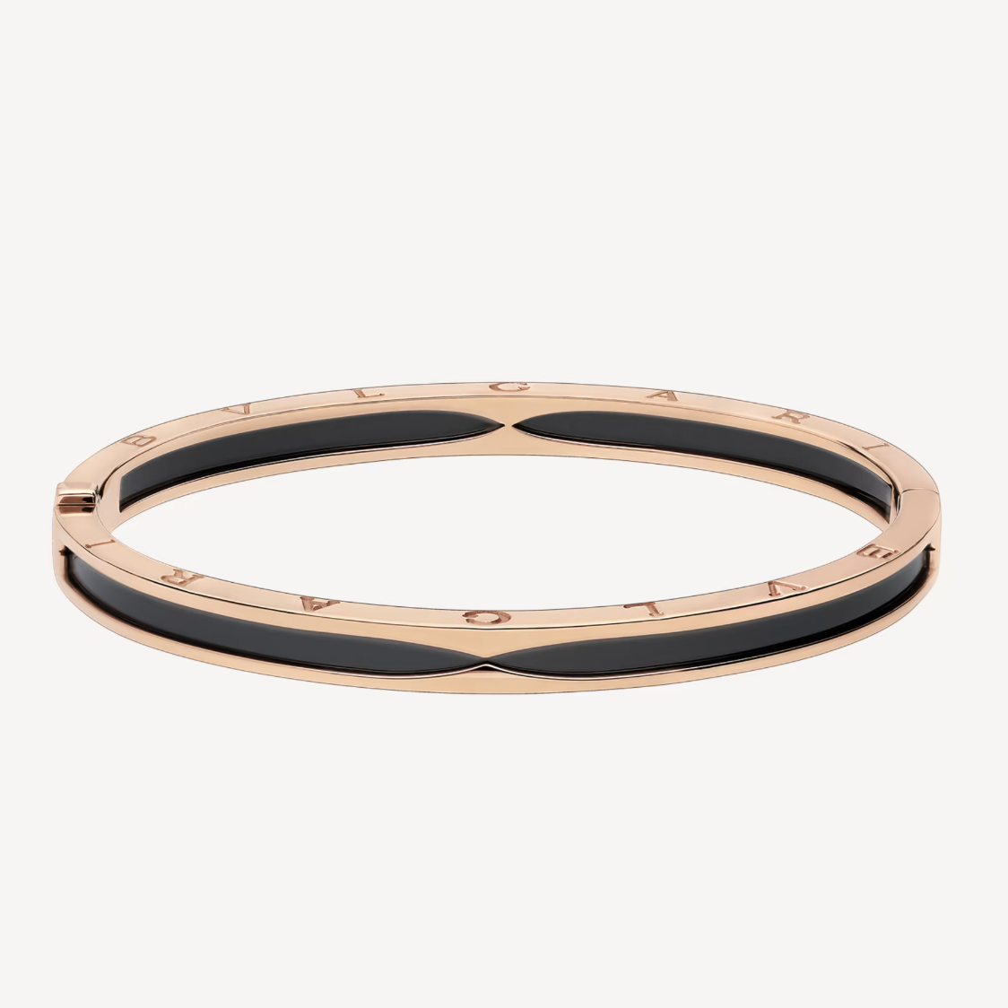 [Solara Jewelry]ZERO 1 PINK GOLD WITH BLACK CERAMIC BRACELET