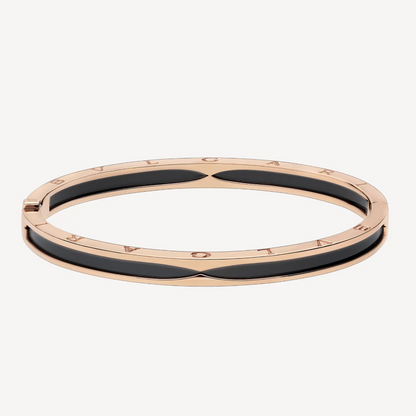 [Solara Jewelry]ZERO 1 PINK GOLD WITH BLACK CERAMIC BRACELET