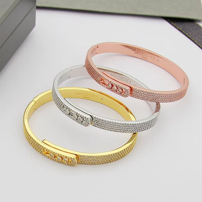 [Solara jewelry]Move Noa Full Pavé Diamond Bangle Bracelet
