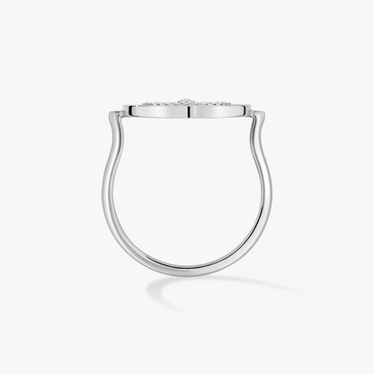 [Solara jewelry]LUCKY MOVE PAVED SILVER DIAMOND RING