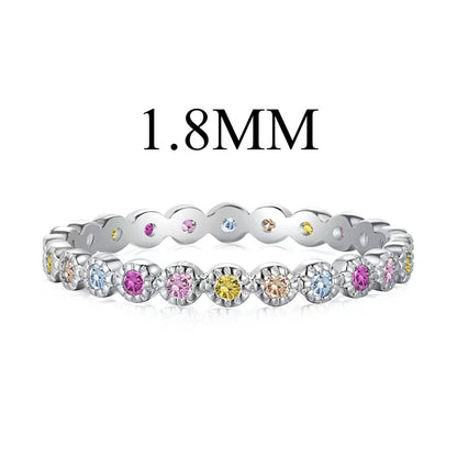 [Solara Jewelry]Unique Scintillating Round Cut Daily Ring