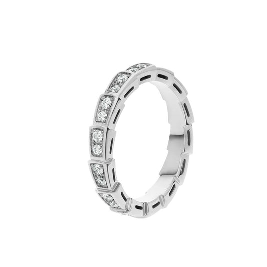[Solara Jewelry]SERPENTI RING SILVER DIAMOND PAVED 3MM
