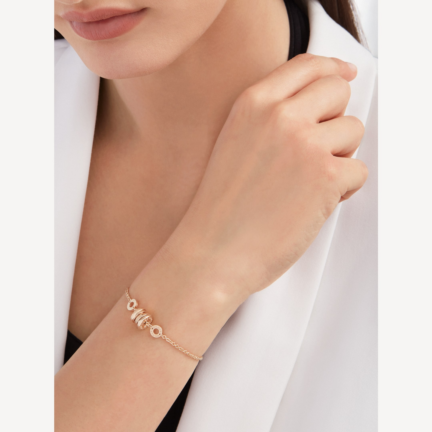 [Solara Jewelry]ZERO 1 SOFT PINK GOLD BRACELET