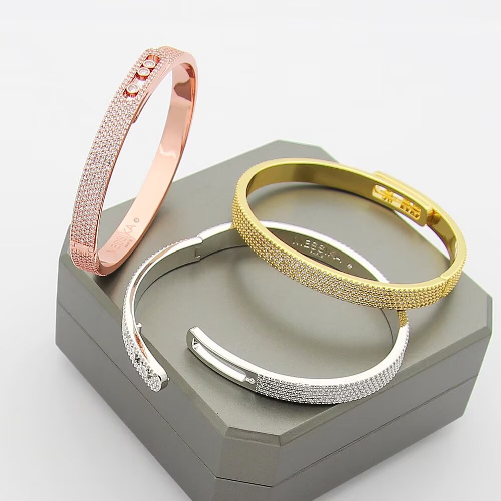 [Solara jewelry]Move Noa Full Pavé Diamond Bangle Bracelet