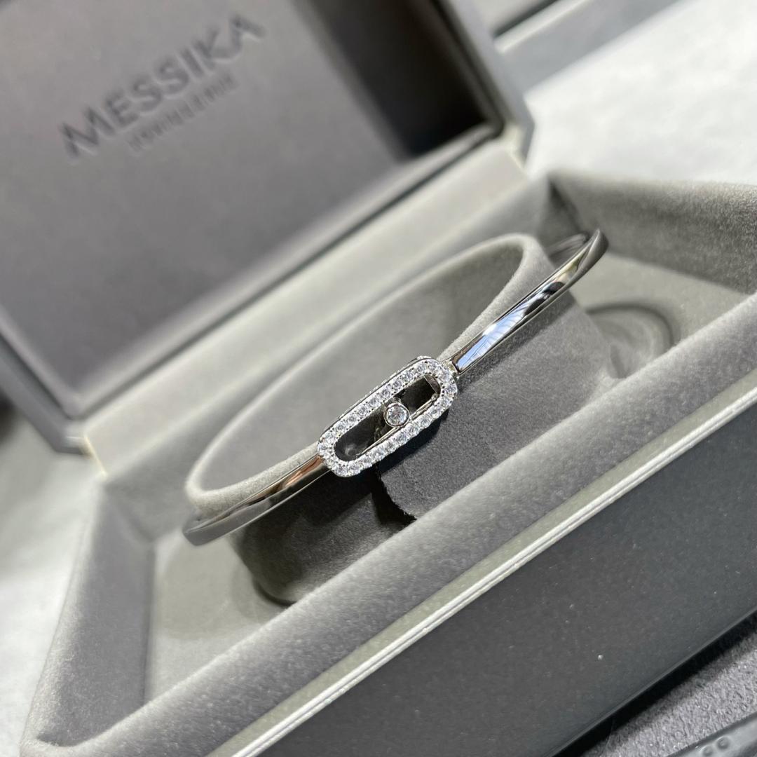 [Solara jewelry]Move Uno pavé flex bangle medium