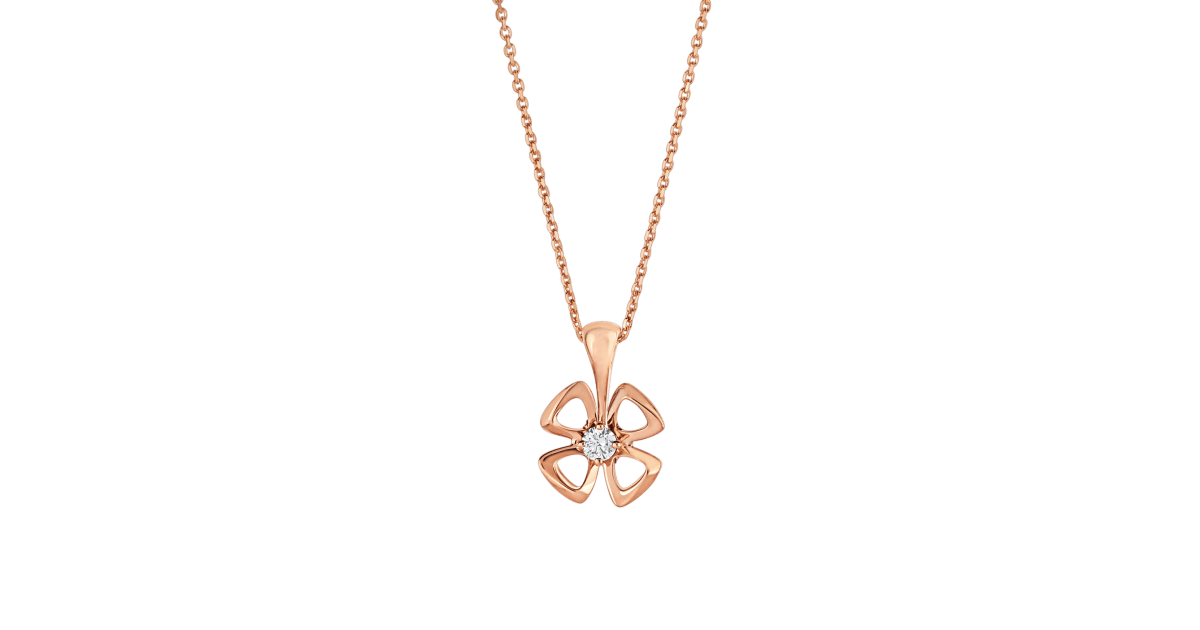 [Solara Jewelry]FIOREVER NECKLACE DIAMOND CENTER
