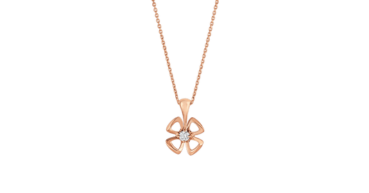 [Solara Jewelry]FIOREVER NECKLACE DIAMOND CENTER