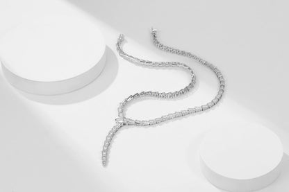 [Solara Jewelry]SERPENTI NECKLACE SILVER DIAMOND