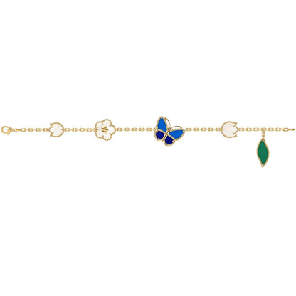 [Solara jewelry]LUCKY SPRING BUTTERFLY 5 MOTIF BRACELET