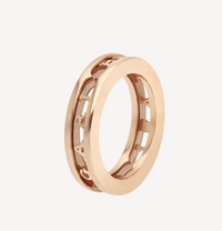 [Solara Jewelry]ZERO 1 ONE-BAND WITH OPENWORK LOGO SPIRAL RING