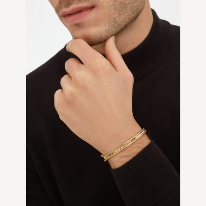 [Solara Jewelry]ZERO 1 SPIRAL AND PAVED DIAMOND GOLD BRACELET