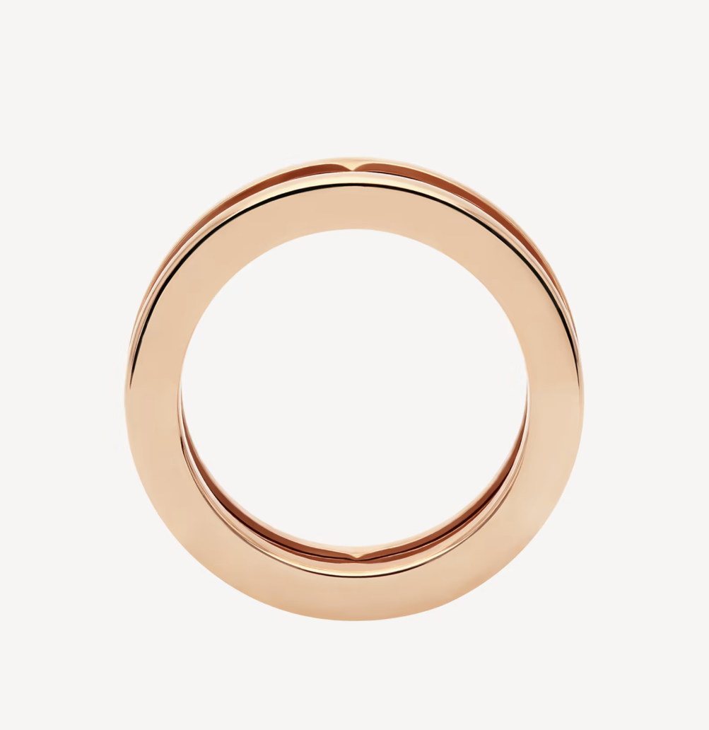[Solara Jewelry]ZERO 1 ONE-BAND WITH OPENWORK LOGO SPIRAL RING