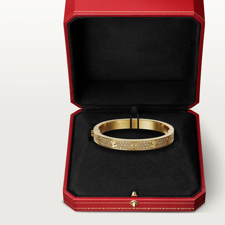 [Solara Jewelry]LOVE BRACELET 6.1MM DIAMOND-PAVED